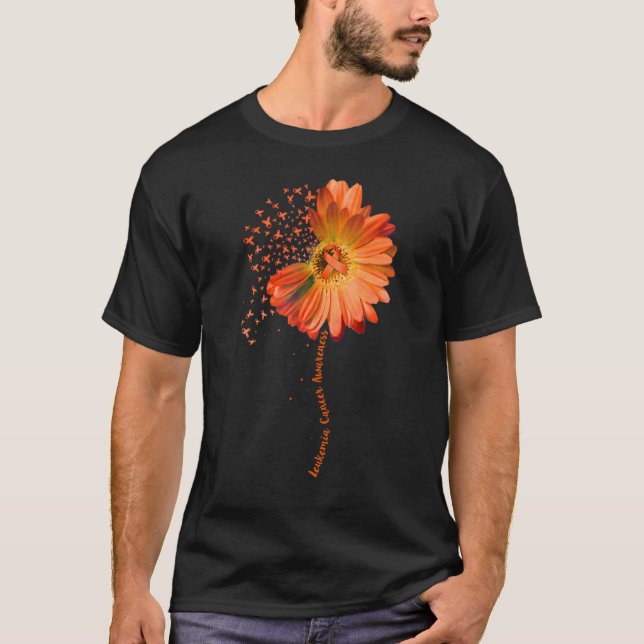 Camiseta LEUKEMIA Sensibilización Girasol 1 (Anverso)