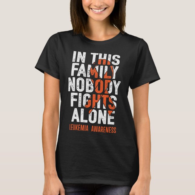 Camiseta Leukemia Support Squad Fighter Warrior Leukemia Aw (Anverso)