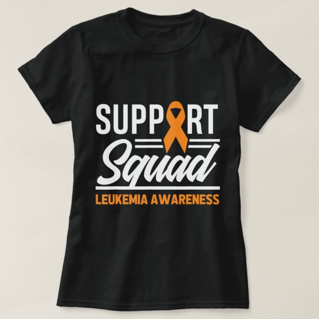 Camiseta Leukemia Warrior Support Squad Leukemia Cancer Awa (Diseño del anverso)