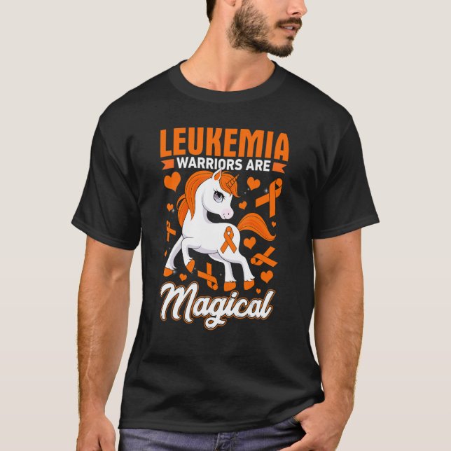 Camiseta Leukemia Warriors Are Magical Awareness Month Unic (Anverso)