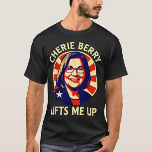 Camiseta Levanta cartel de Cherie en ascensor Berry arriba