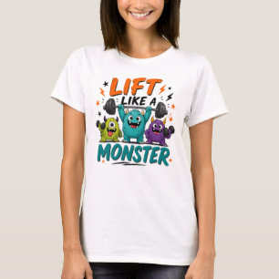 Camiseta Levanta Como un Monstruo Divertido Halloween Halte
