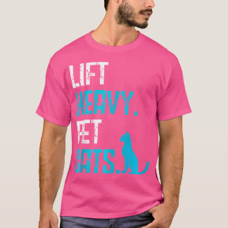 Camiseta Levanta Gatos Pesados Rutina de Fitness Con Peso d