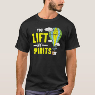 Camiseta Levanta Mis Espíritus Viajando En Globo De Aire Ca