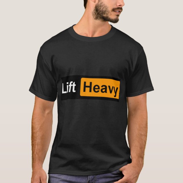 Camiseta Levanta pesado chico (Anverso)