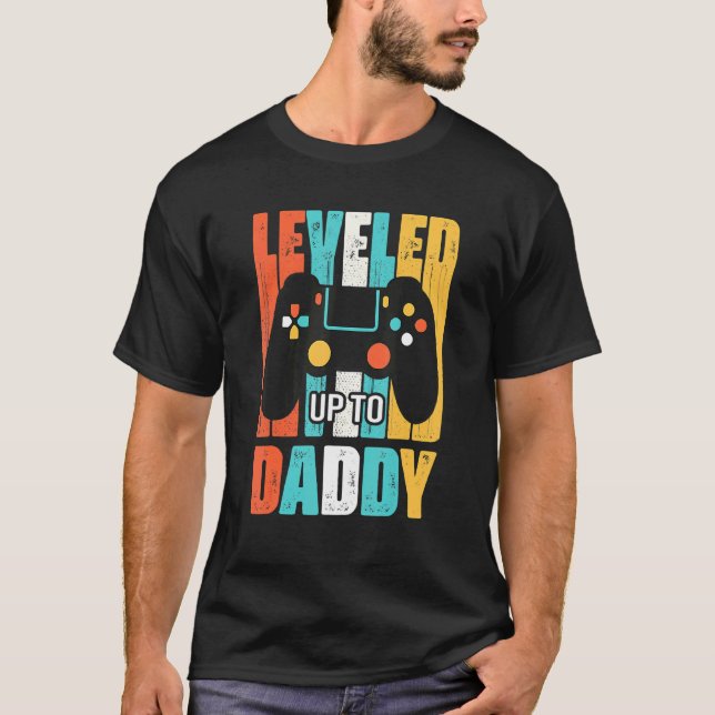Camiseta Levantado A Papi Gamer Dad Day Gaming (Anverso)