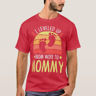 Camiseta Levantado De Esposa A Mami Embarazada Madre Futura