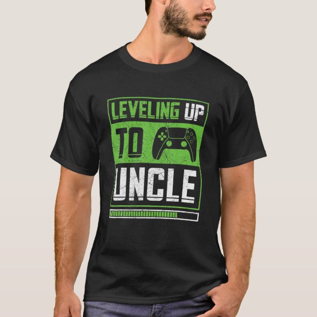 Camiseta Levantamiento A Uncle Vintage Gamer Pregnancy Anno (Anverso)
