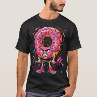 Camiseta Levantamiento de Donut Pesas Fitness Divertido Ent