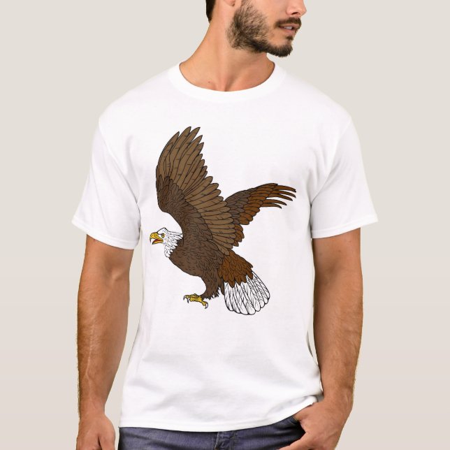 Camiseta Levantamiento de Eagle calvo (Anverso)