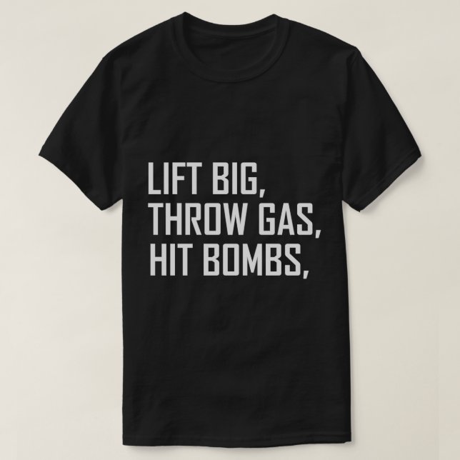 Camiseta Levantamiento de gran gas lacrimógeno Bomba Hoodie (Diseño del anverso)