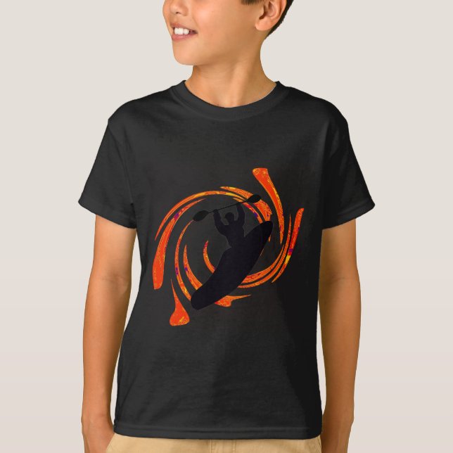Camiseta levantamiento de las aguas del kajak (Anverso)