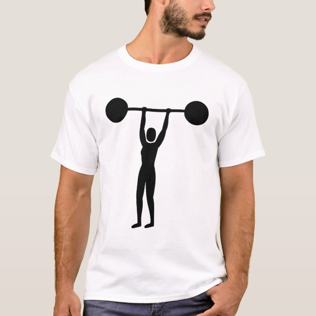 Camiseta Levantamiento de Pesas 02 - Negro (Anverso)