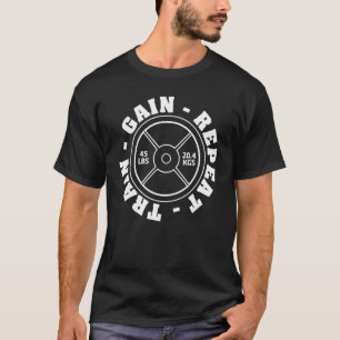 Camiseta Levantamiento de pesas 45 Lb Tren De Peso Repetici