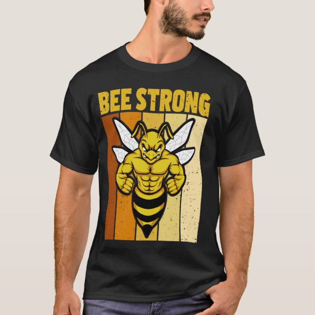 Camiseta levantamiento de pesas de beedybuilder bee imker (Anverso)