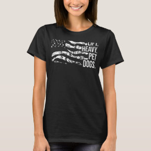 Camiseta Levantamiento de pesas de perros Mascotas pesados