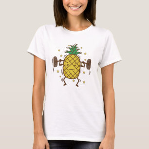 Camiseta Levantamiento de pesas de piña para mujeres, piña