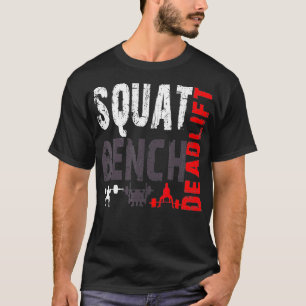 Camiseta Levantamiento de pesas en el banco central de elev
