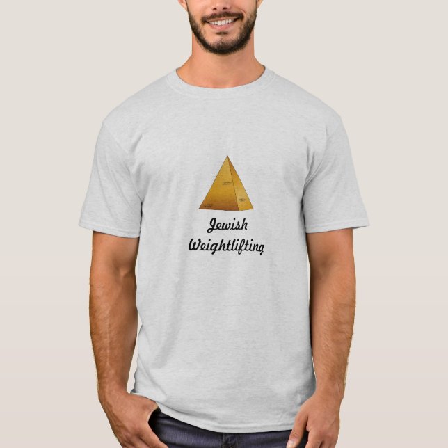 Camiseta Levantamiento de pesas judío (Anverso)