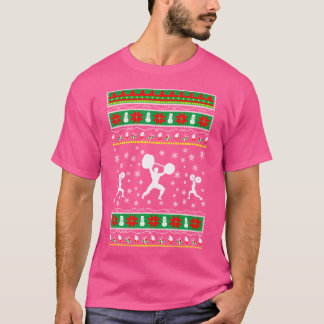Camiseta Levantamiento de Pesas Navidad Fea