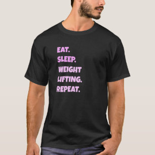 Camiseta Levantamiento De Peso Png Eat Sleep Sports Repetir