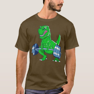 Camiseta Levantamiento de peso Rex Halterofilia Dinosaurios