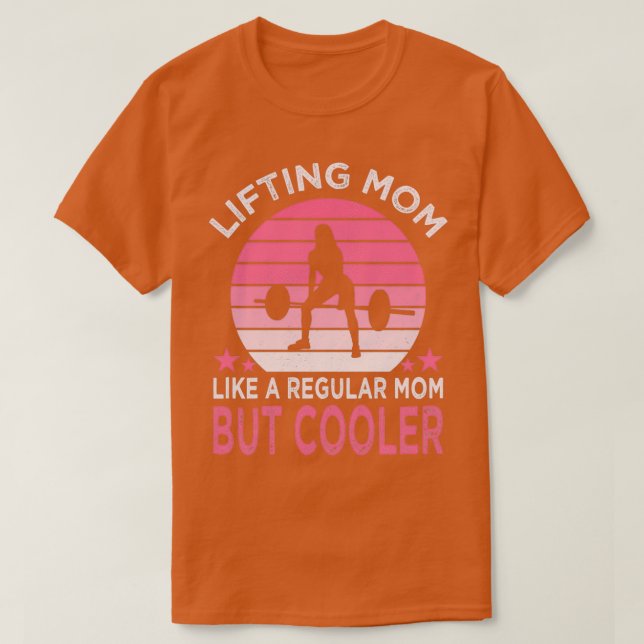 Camiseta Levantamiento de regalo de Día de la Madre de la m (Diseño del anverso)
