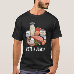 Camiseta Levantamiento del peso de Junkie Proteína