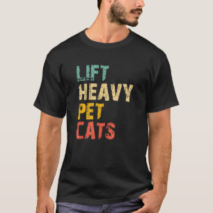 Camiseta Levantamiento Mascota Pesado Gatos Gimnasio Levant