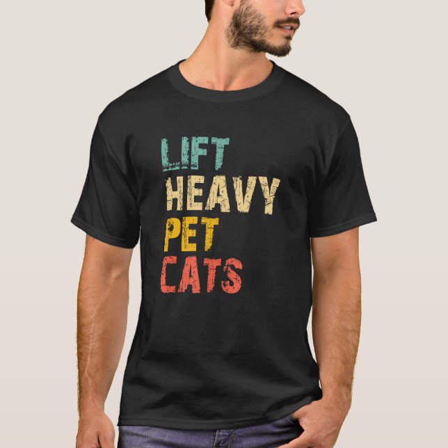 Camiseta Levantamiento Mascota Pesado Gatos Gimnasio Levant (Anverso)