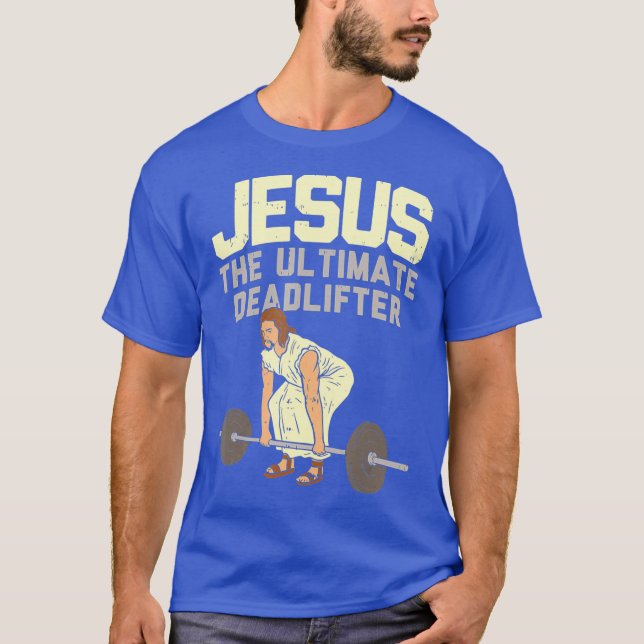 Camiseta Levantamiento mortal Jesús I Halterofilia cristian (Anverso)