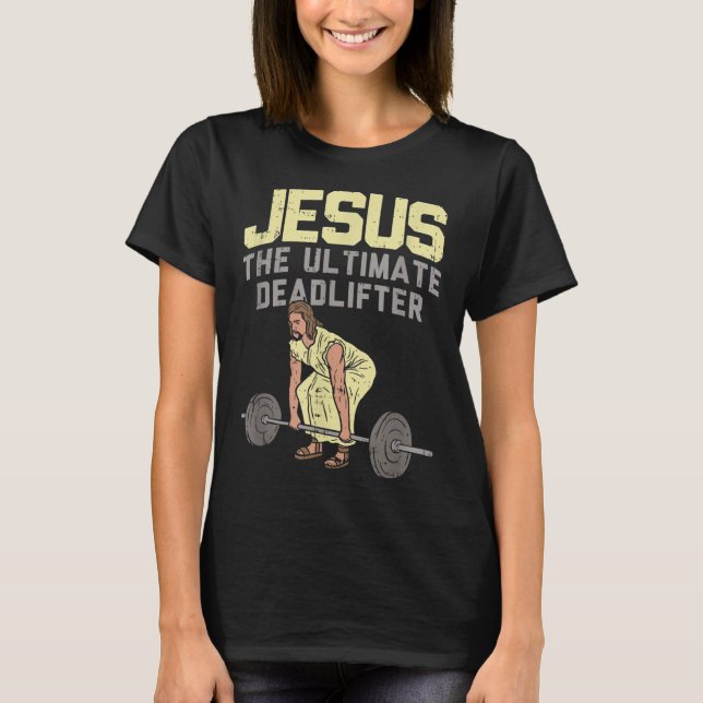 Camiseta Levantamiento mortal Jesús I Halterofilia cristian (Anverso)