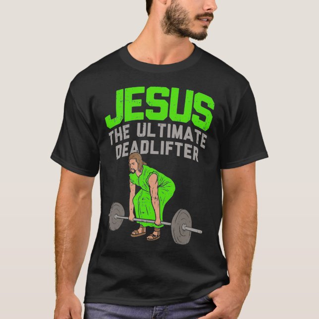 Camiseta Levantamiento mortal Jesús I Halterofilia cristian (Anverso)