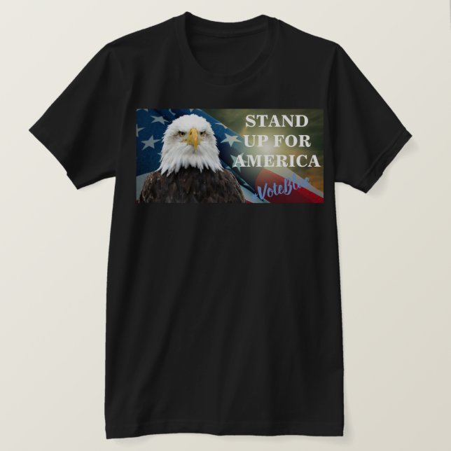 Camiseta LEVANTAMIENTO POR ESTADOS UNIDOS #VoteBlue T-Shirt (Anverso del diseño)