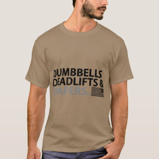 Camiseta Levantamientos mortales y pañales divertidos de lo