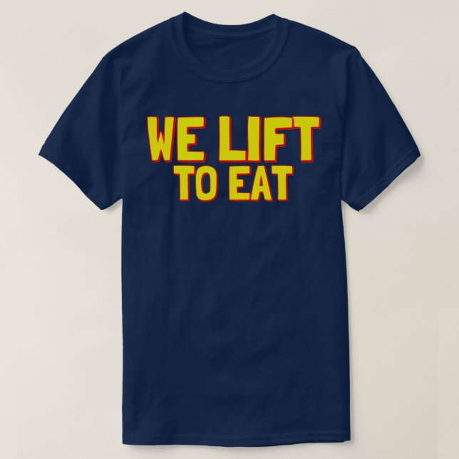 Camiseta Levantamos para comer Trimezcla (Diseño del anverso)