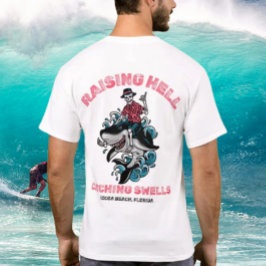 Camiseta Levantando el Infierno Atrapando Olas by Salty AF