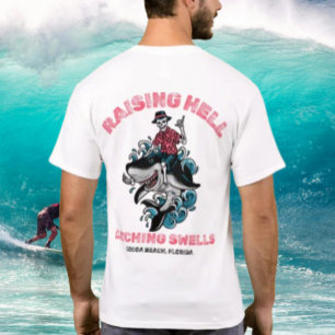 Camiseta Levantando el Infierno Atrapando Olas by Salty AF