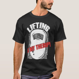 Camiseta Levantando mi kettlebell de terapia Pesas Gimnasio