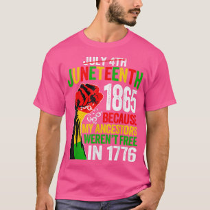 Camiseta Levantando Puño No El 4 De Julio De La Historia Ne