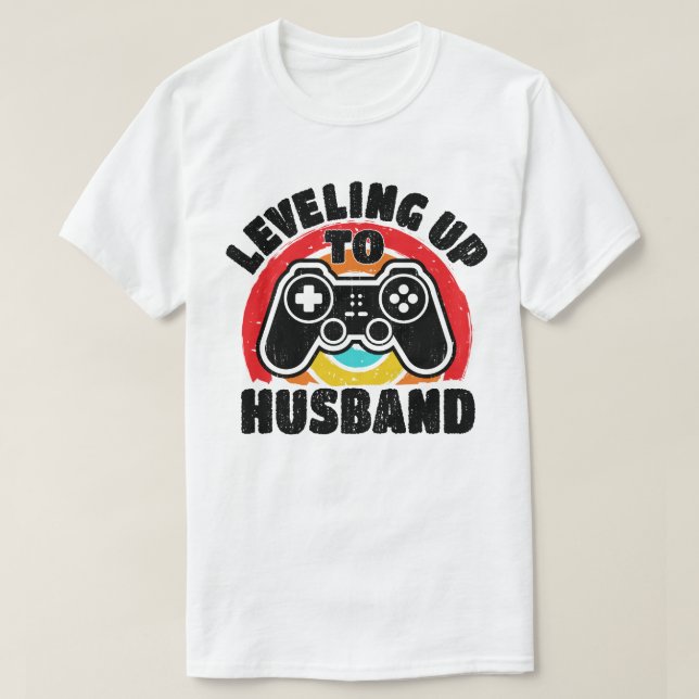 Camiseta Levantándose Al Marido Groom Para Ser Jugador De L (Diseño del anverso)