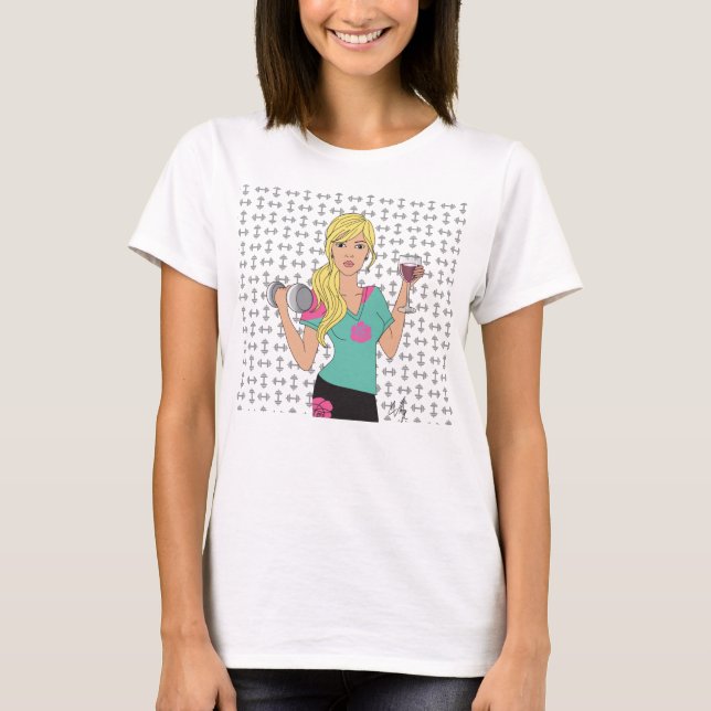Camiseta Levantar ahora el vino después (Anverso)