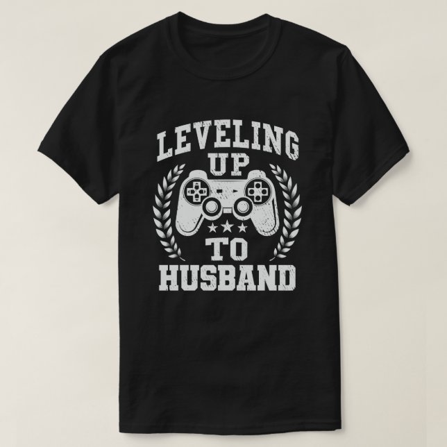 Camiseta Levantar al juego de video de Husband Groom (Diseño del anverso)