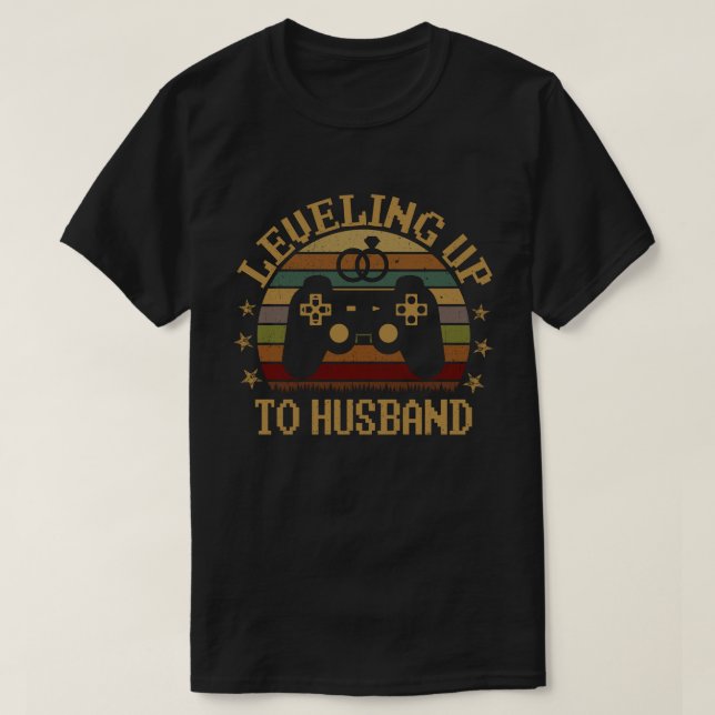 Camiseta Levantar al juego de video de Husband Groom (Diseño del anverso)