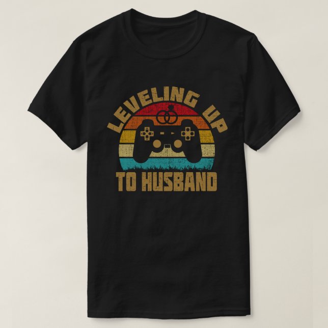 Camiseta Levantar al juego de video de Husband Groom (Diseño del anverso)