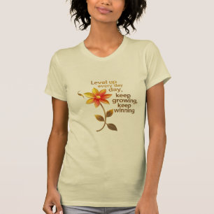 Camiseta Levantar cada día: ajuste delgado, espíritu audaz