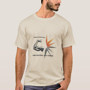 Camiseta Levantar cada día - Fuerza, Crecimiento, Tee de vi