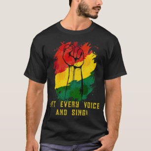 Camiseta Levantar cada movimiento de voz y cantar