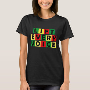 Camiseta Levantar cada voz Himno Nacional Negro Orgullo Neg