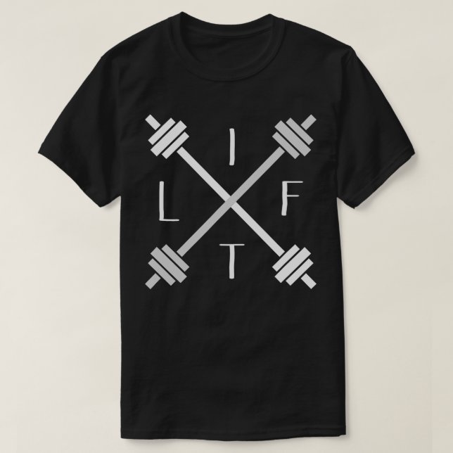 Camiseta Levantar el elevador motivacional de levantamiento (Diseño del anverso)